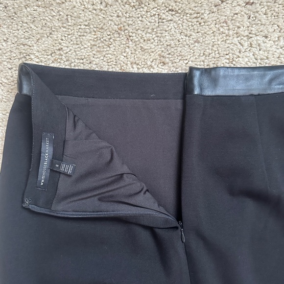 Flannel Panel Skirt w/ Faux Leather Trim size 8 (157) - Picture 5 of 8